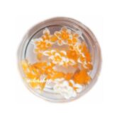 3D silikon - kvet list Oranžový-8131