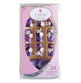 Lico nail art tips 24ks s lepidlom B