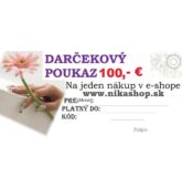 Darčekový poukaz v hodnote 100eur