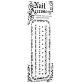 Nálepky nail accessory čierne LC10