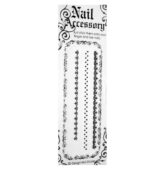 Nálepky nail accessory čierne LC21