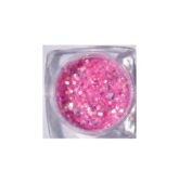 Malý hexagon exclusiv s glitrom -ružový