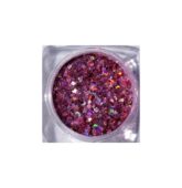 Malý hexagon exclusiv s glitrom -purpurovoružový