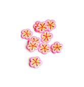 FIMO flower pink funky B