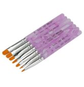 x Sada OVAL štetcov pink 7ks