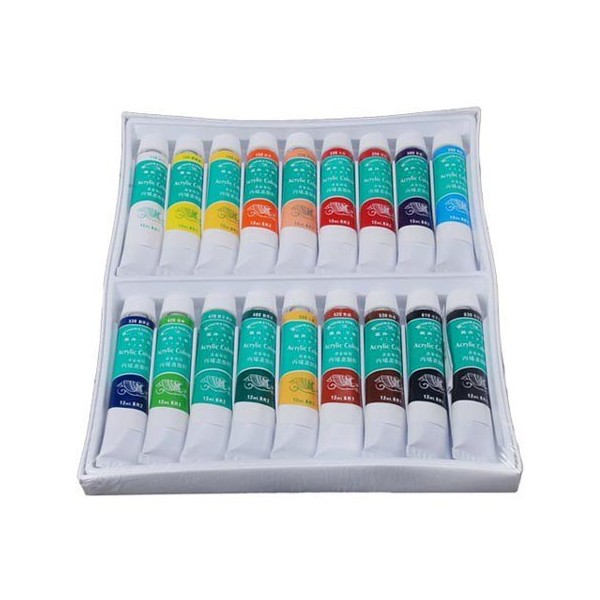 Sada –  Akrylové farby na zdobenie 18x 12ml Sada - Akrylové farby na zdobenie 18x 12ml