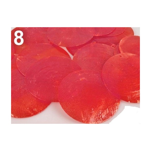 Nail art perleťová placka červená Nail art perleťová placka červená