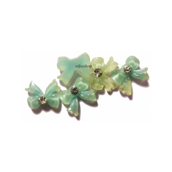 mašla 3D s kamienkom tyrkys mašla 3D s kamienkom tyrkys