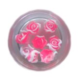 3D silikon - Ruža B Ružová krikl.-8121
