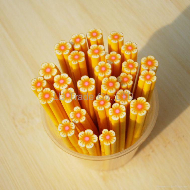 Polymer clay flower nail art/nail beauty/ FIMO flower canes 4 5
