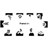 Airbrush šablóna French 29-9264